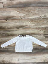 NEW Doe a Dear Ruffle White Sweater sz 4T