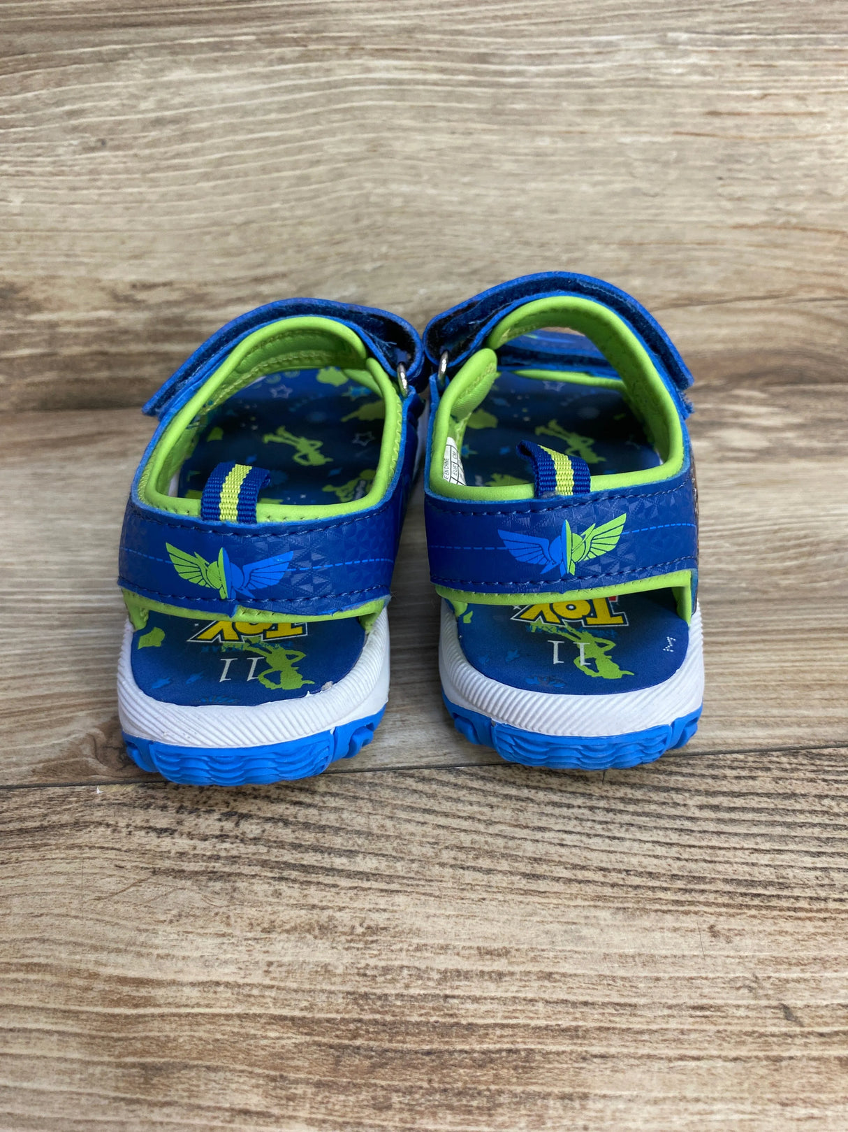 Toy Story Blue Sandals Woody & Buzz sz 11c