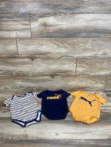 Puma 3pk Bodysuits Navy sz 18m