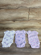 Just One You 3pk Bodysuits Purple sz Newborn