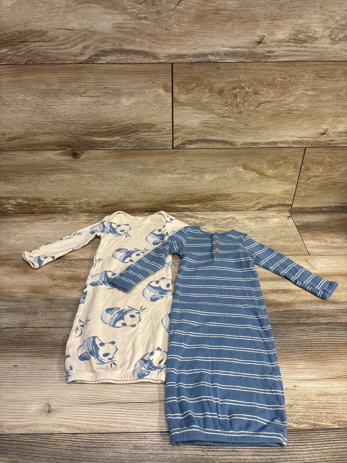 Carter's Panda Print Sleep Gown Ivory sz Newborn