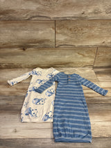 Carter's Panda Print Sleep Gown Ivory sz Newborn