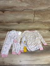 NEW Sleep On It 4pc Bamboo Pajama Set Pink sz 24m