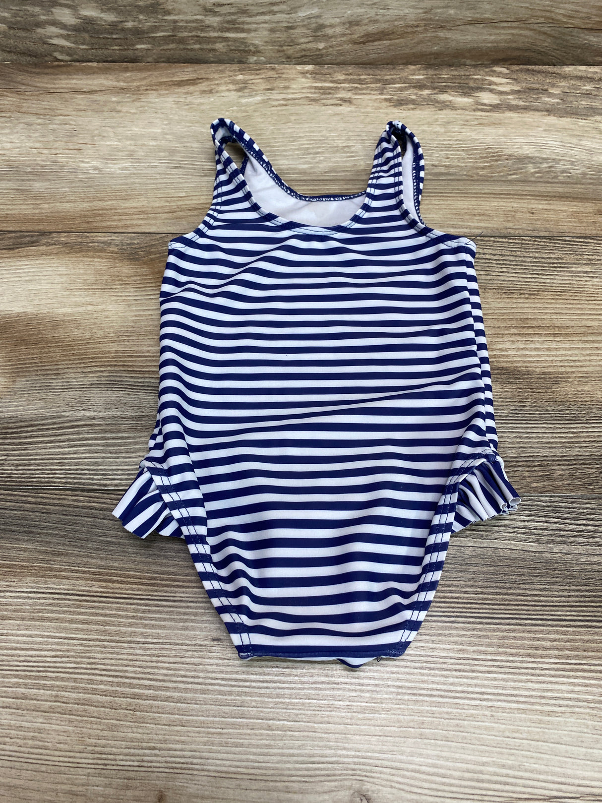 Mothercare Striped 1pc Swimsuit Navy sz 9-12m