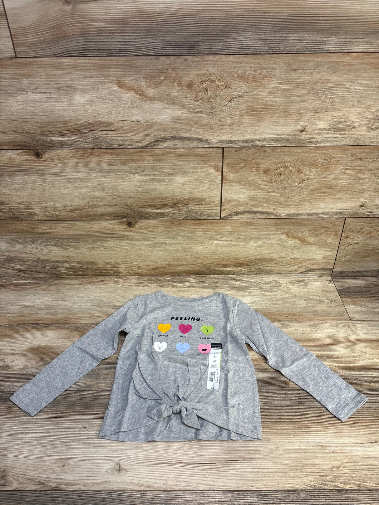 NEW Okie Dokie Feeling... Grey Shirt sz 4T