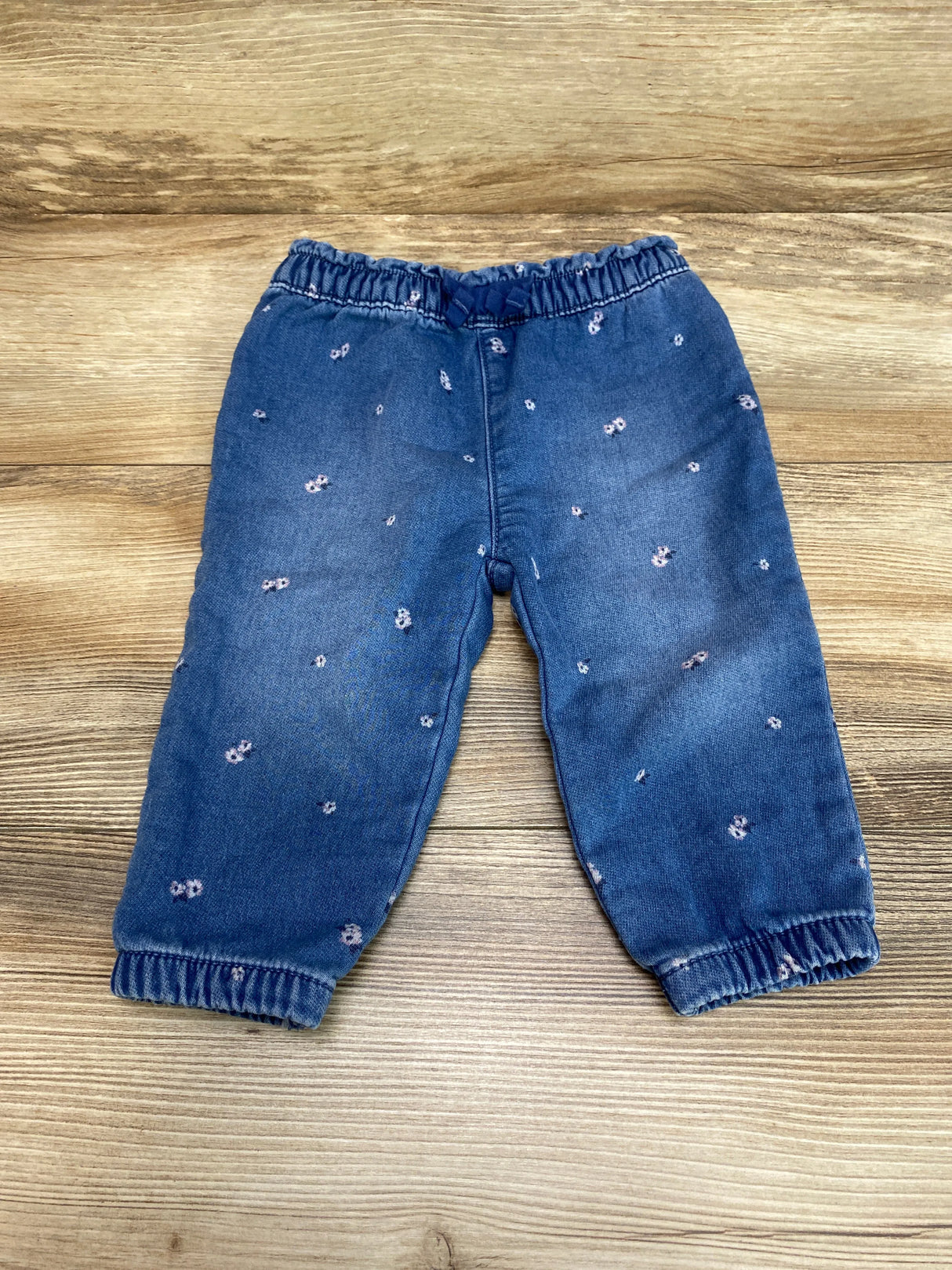 Oshkosh Floral Jeans Blue sz 9m