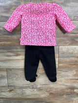 Disney Baby 2pc Long Sleeve Shirt & Footed Leggings Pink sz 0/3m