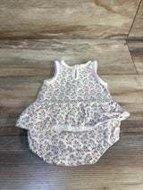 Little Planet Floral Bubble Romper White sz Newborn