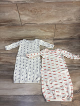 Touched By Nature 2pk Sleeper Gowns Ivory sz Preemie