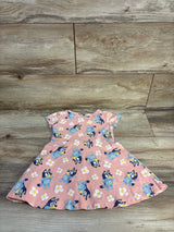 Bluey Floral Skater Dress Peach sz 2T