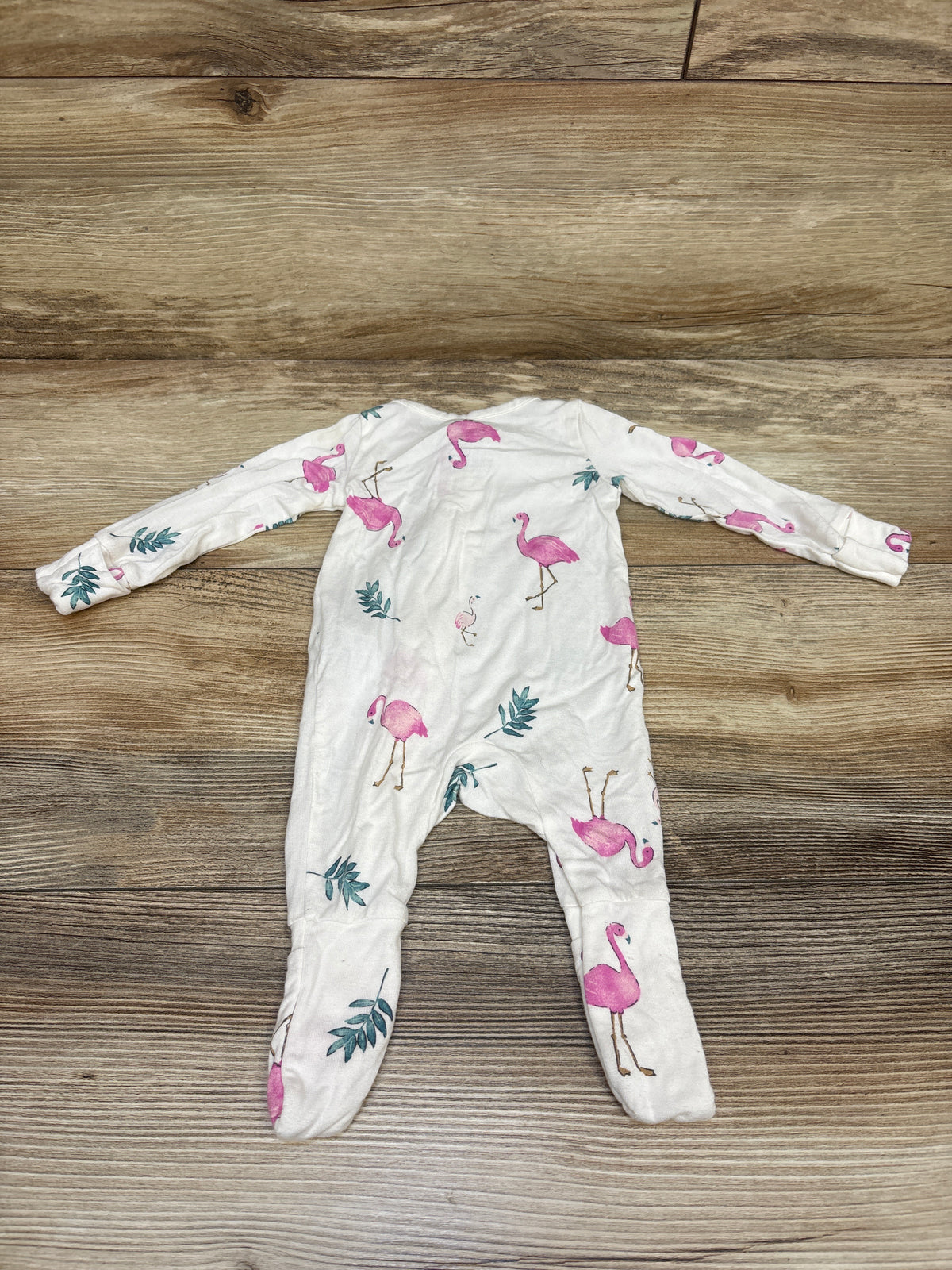 Carter's PurelySoft Flamingo Sleeper White sz Newborn