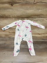 Carter's PurelySoft Flamingo Sleeper White sz Newborn