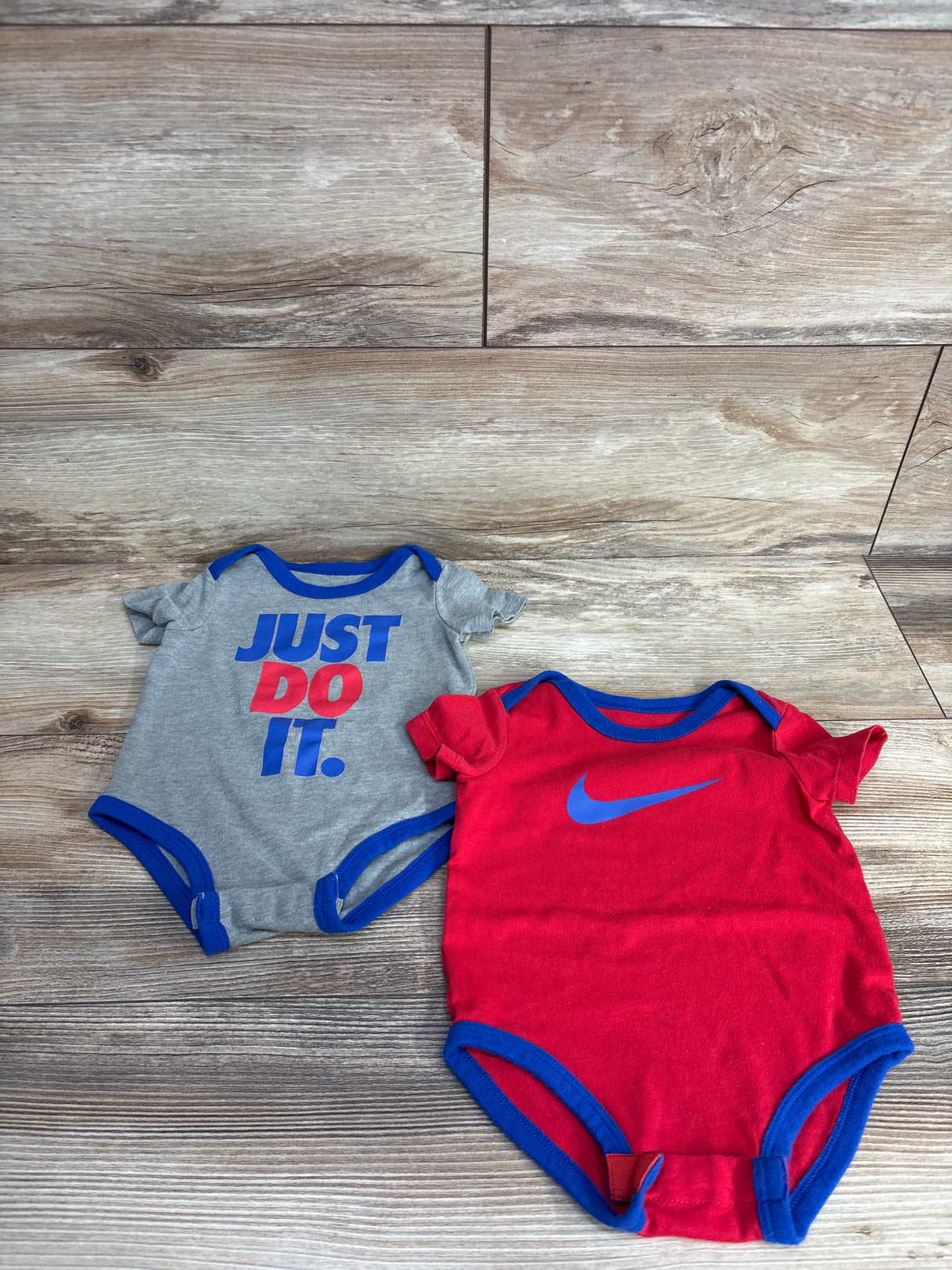 Nike 2pk Just Do It Bodysuit Grey sz 6m