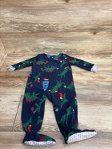 Carter's Dinosaur Christmas Blanket Sleeper Navy sz 12m