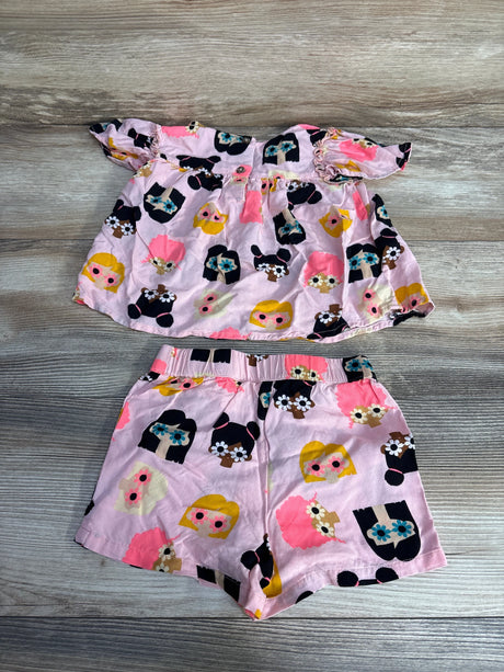 Okie Dokie 2pc Shirt & Shorts Pink sz 2T - Me n Mommy To Be
