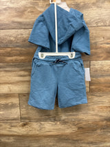 NEW Weather Proof Vintage 2pc Hooded Shirt & Bottoms Set Blue sz 2T