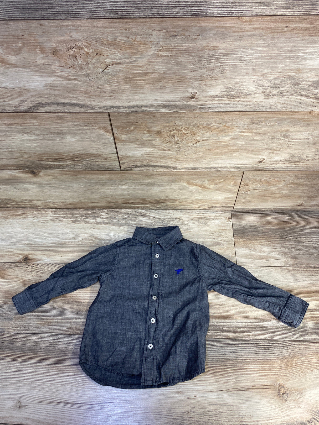 Wrangler Button Up Shirt Grey sz 3T