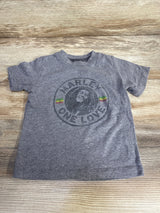 Zion Rootswear Bob Marley One Love Shirt Grey sz 2T