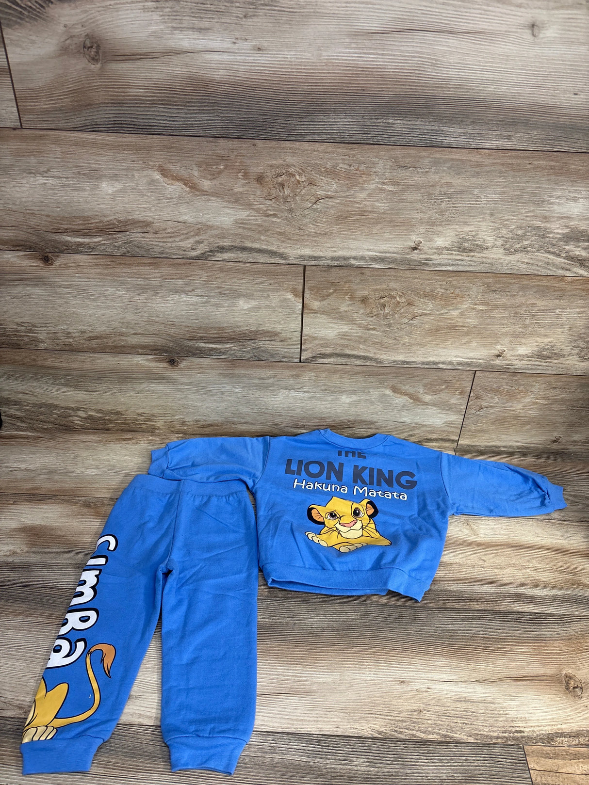 Disney The Lion King 2pc Sweatshirt Light Blue sz 2T