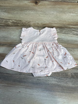 Carter's Dragonfly Print Bodysuit Dress Pink sz 6m - Me n Mommy To Be