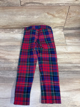 Janie & Jack Tartan Button Cuff Pants Red sz 4T