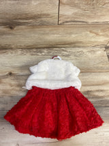 NEW Cat & Jack 3pc Dress Set Red sz 3-6m