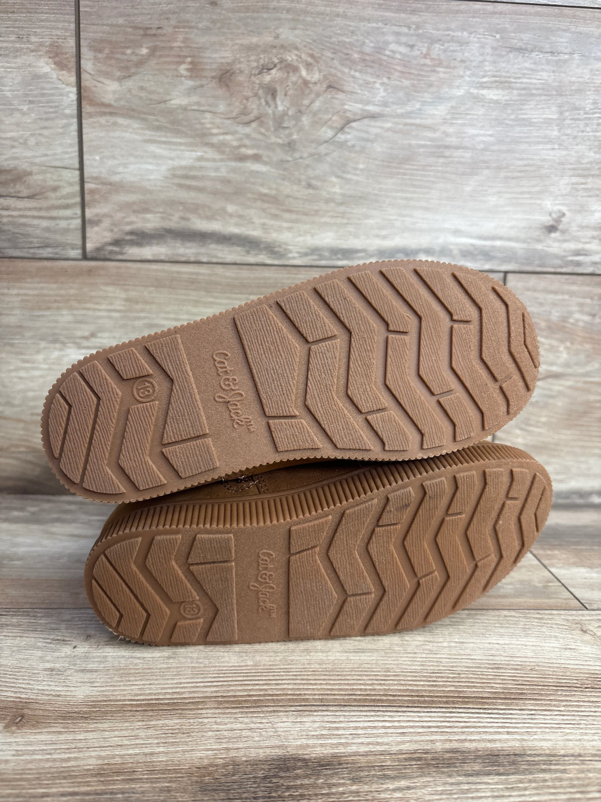 NEW Cat & Jack Natalia Tall Shearling Style Boots Cognac sz 13c