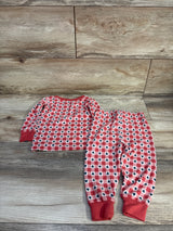 Modern Moments 2pc Heart Print Pajama Set Red sz 18m