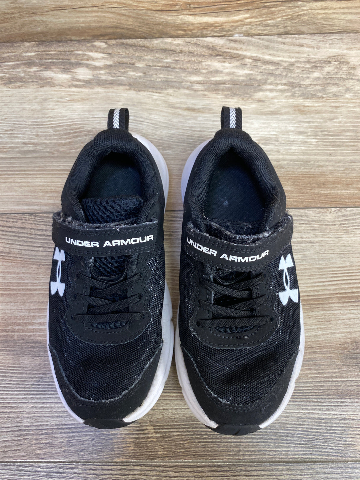 Under Armour Assert 10 AC PS Wide 'Black White' Sneakers sz 13c