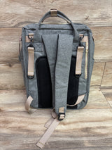 Living Traveling Share 8-in-1 Diaper Bag Backpack with Changing Station, Grey