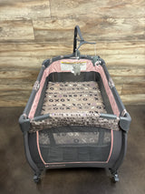 Baby Trend Trend-E Nursery Center Playard in Starlight Pink