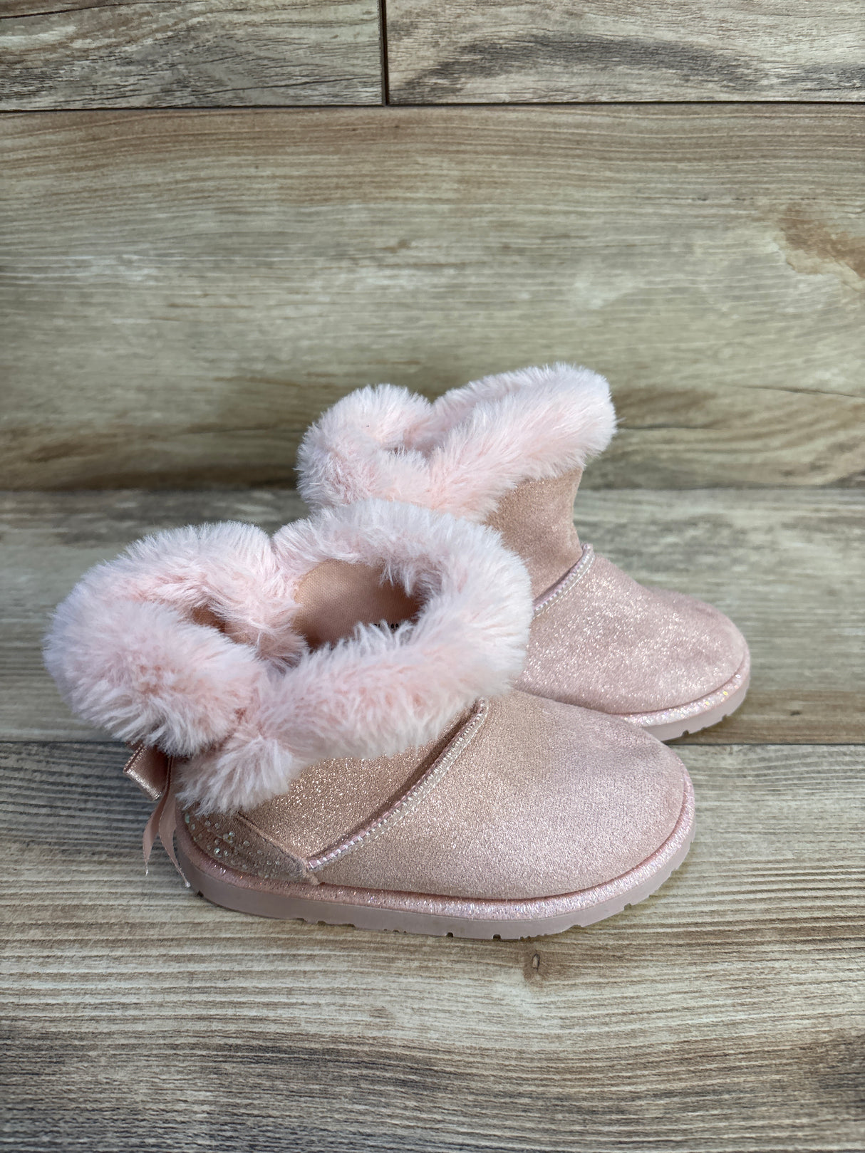 Falls Creek Kids Faux-Fur Boots Pink sz 7c