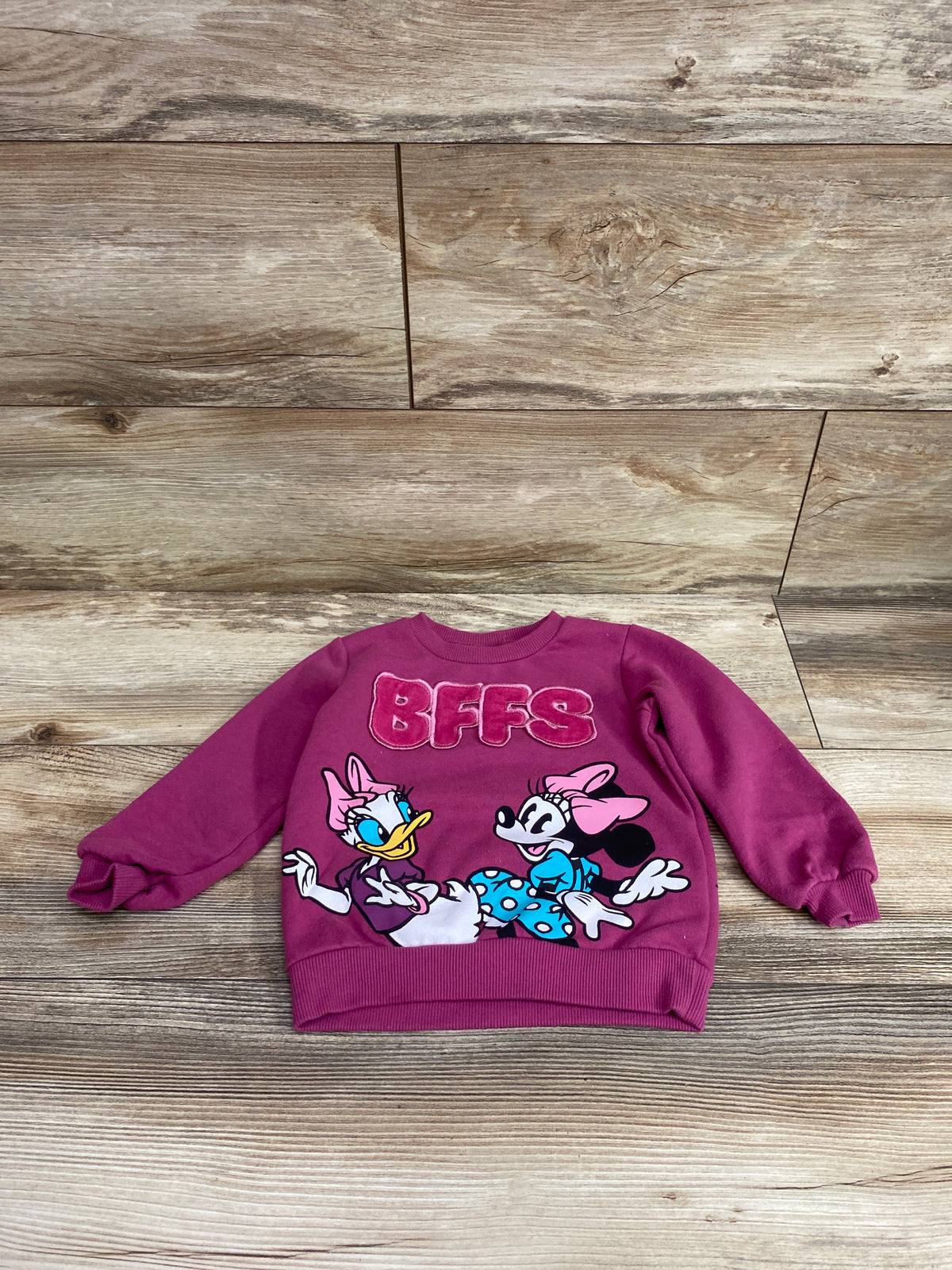 Disney Junior Minnie Mouse BFFS Sweatshirt Pink sz 2T