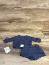 NEW Cloud Island 2pc Fox Sweatshirt & Short Set Blue sz 0-3m