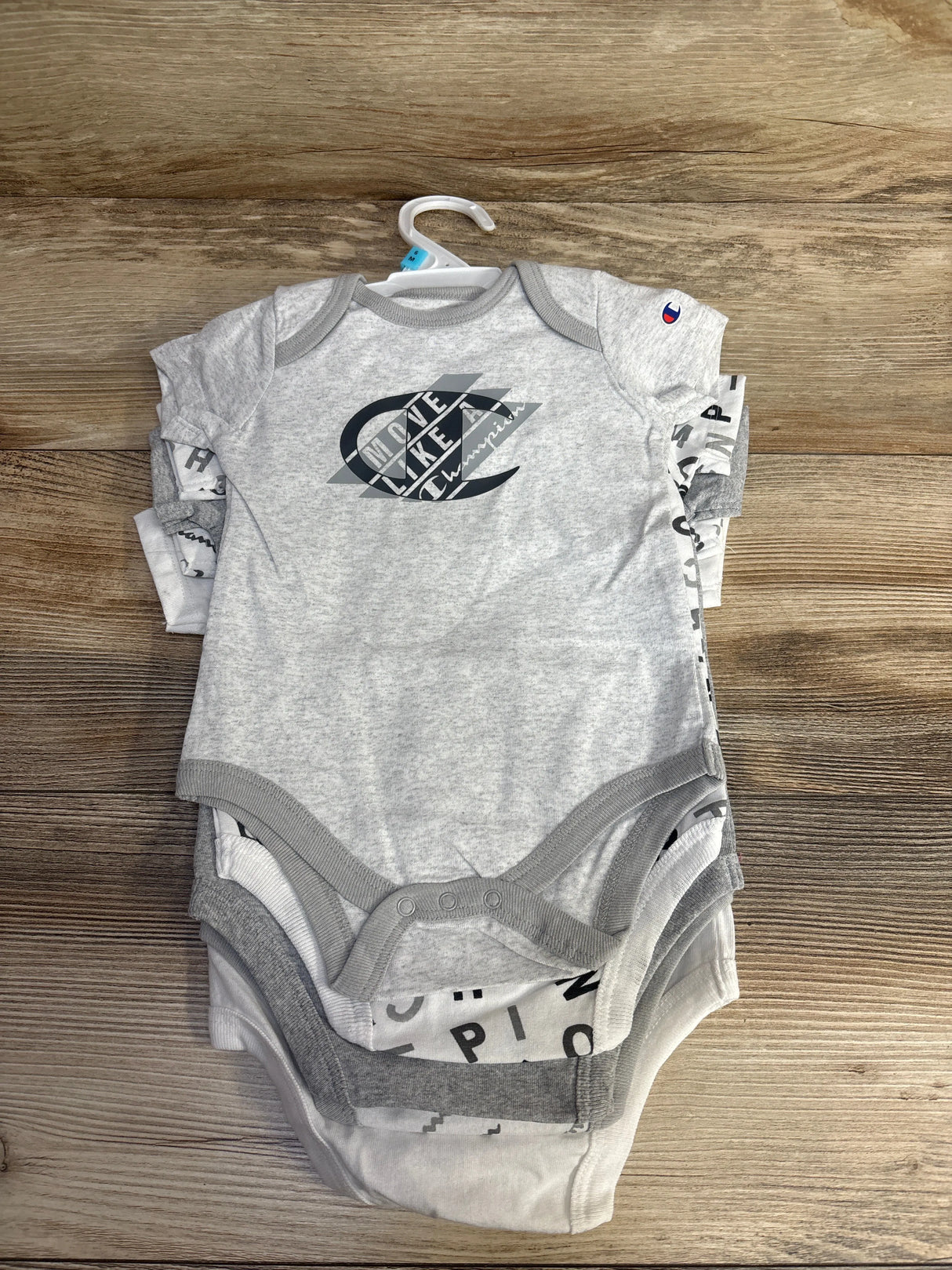 Champion 7pk Logo Bodysuits White sz 6m