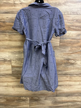 NEW A Pea In The Pod Chambray Shirtdress Blue sz Small