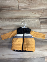 Little Rickey's 2pc Puffer Vest & Waffle Knit Shirt Set Yellow sz 6-9m