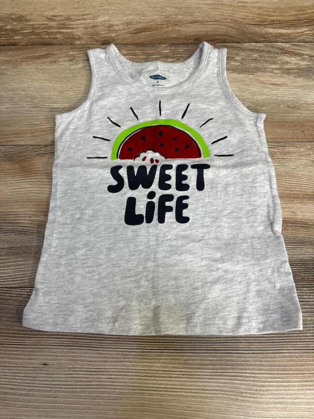 Old Navy Sweet Life Tank Top Grey sz 3T - Me n Mommy To Be