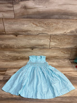 Edgehill Collection Smocked Floral Dress Blue sz 5T