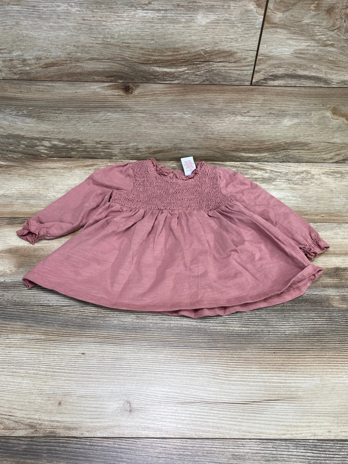 Tahari Smocked Top Pink sz 24m