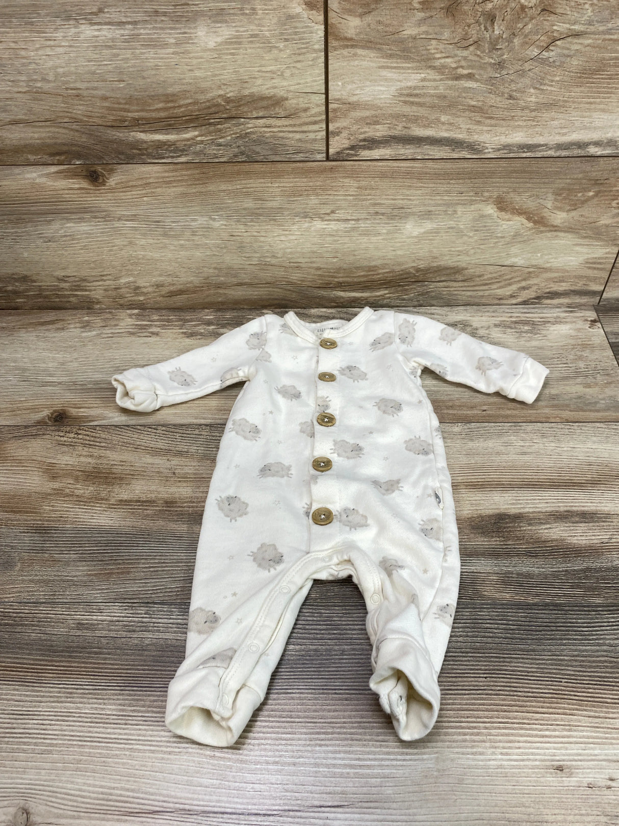 Rabbit + Bear Ivory Sheep Coverall sz 3-6m