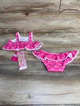 NEW Posh Peanut 2pc Barbie Swimsuit Set Pink sz 18-24m