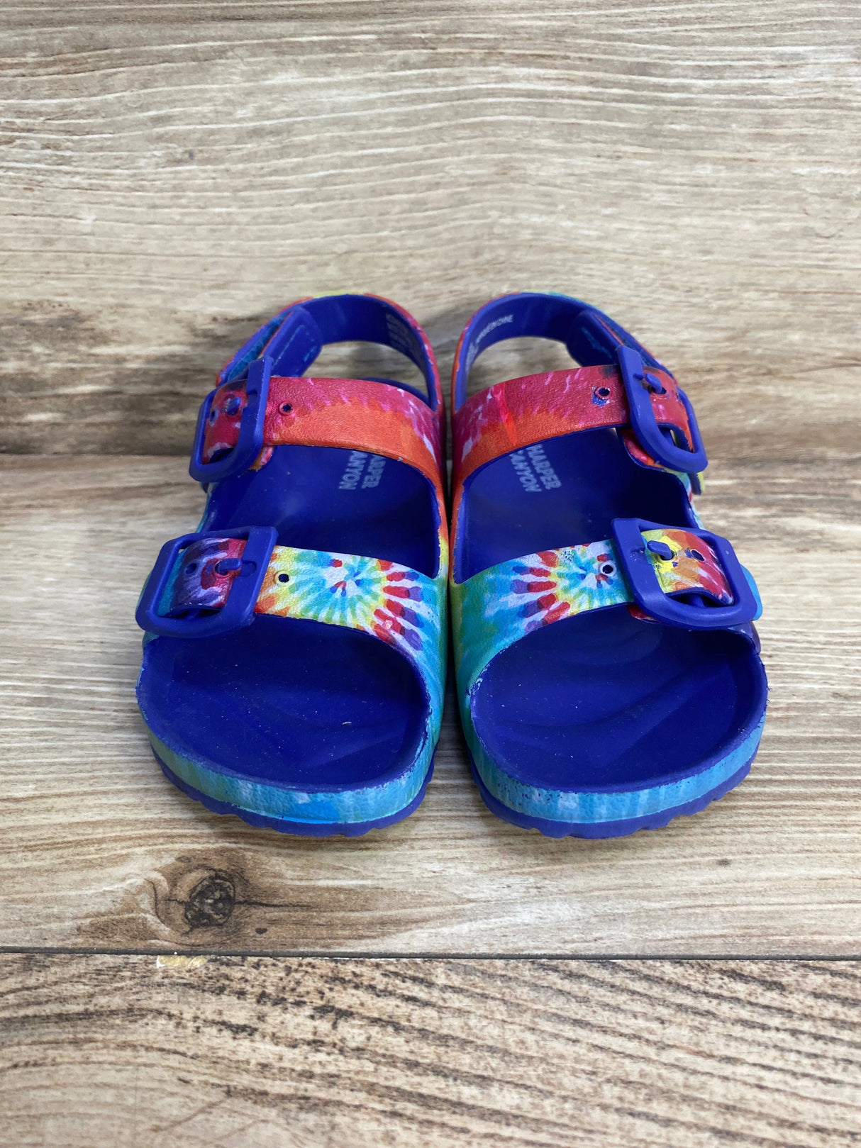 Harper Canyon Girls Buckle Slides Sandals Tie Dye Sz 7c