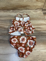Carter's 2pc Swim Suit Floral Brown sz 9m
