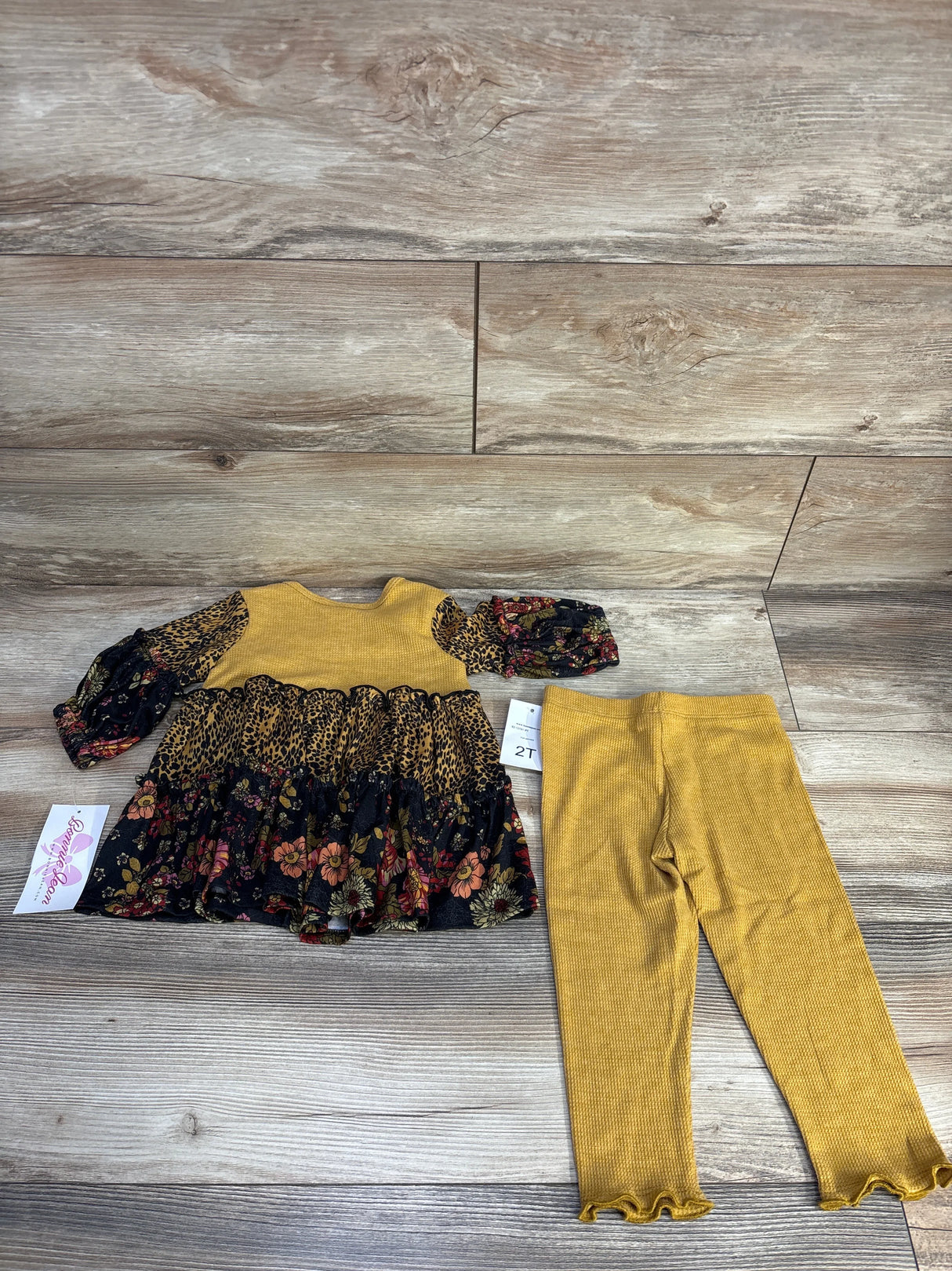 NEW Bonnie Jean 2pc Fall Legging Set sz 2T
