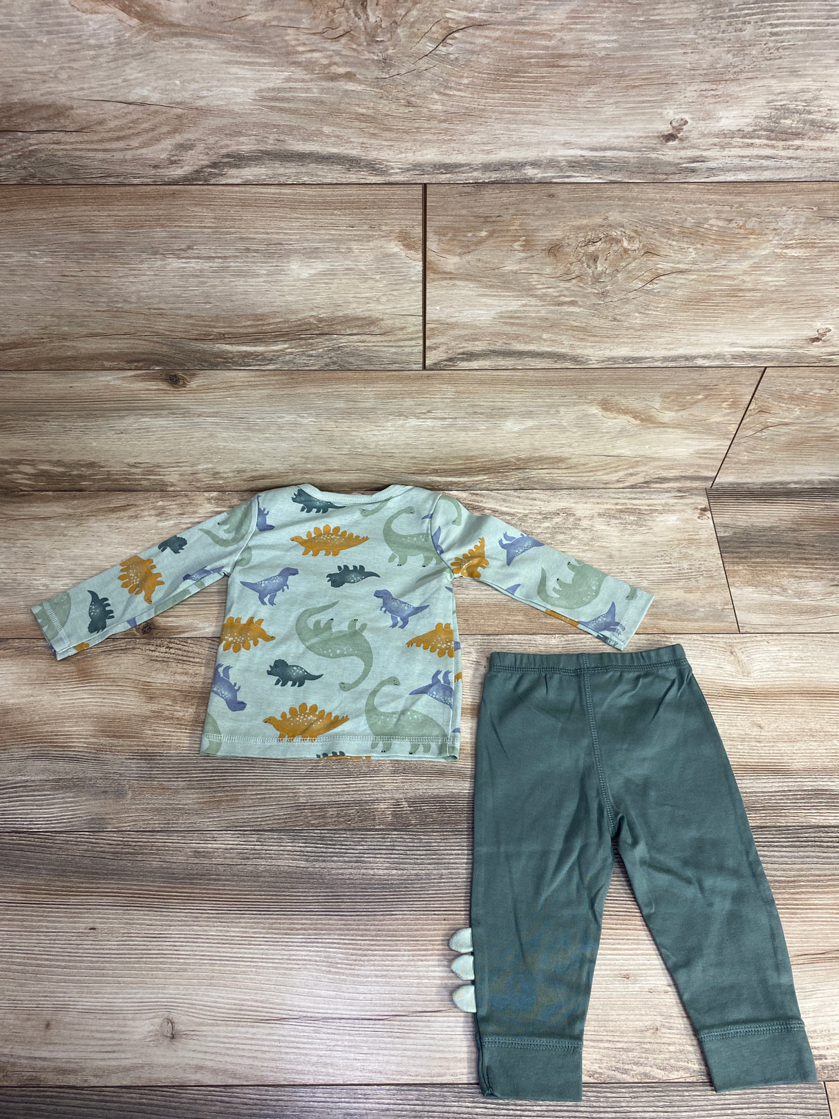 Carter's 2pc Dinosaur Pajama Set Sage sz 9m