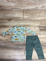 Carter's 2pc Dinosaur Pajama Set Sage sz 9m