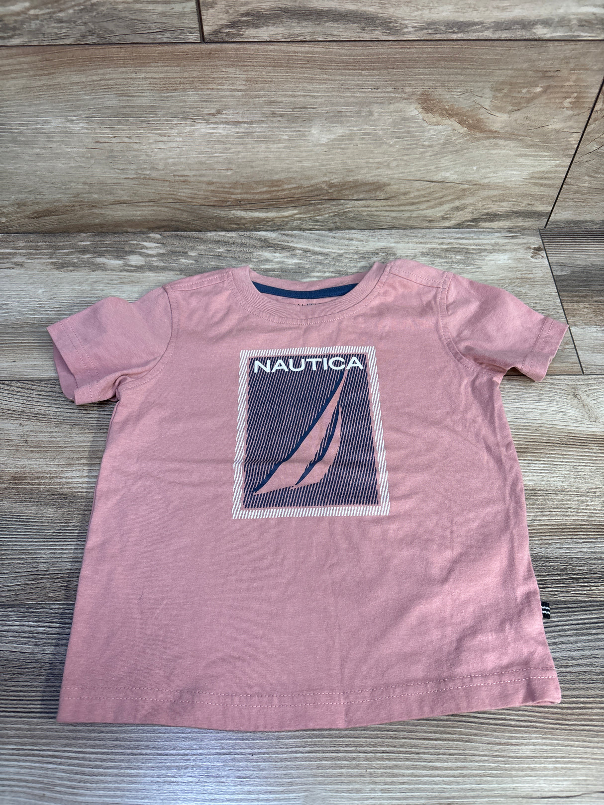 Nautica Short Sleeve Shirt Pink sz 24m