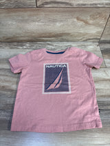 Nautica Short Sleeve Shirt Pink sz 24m