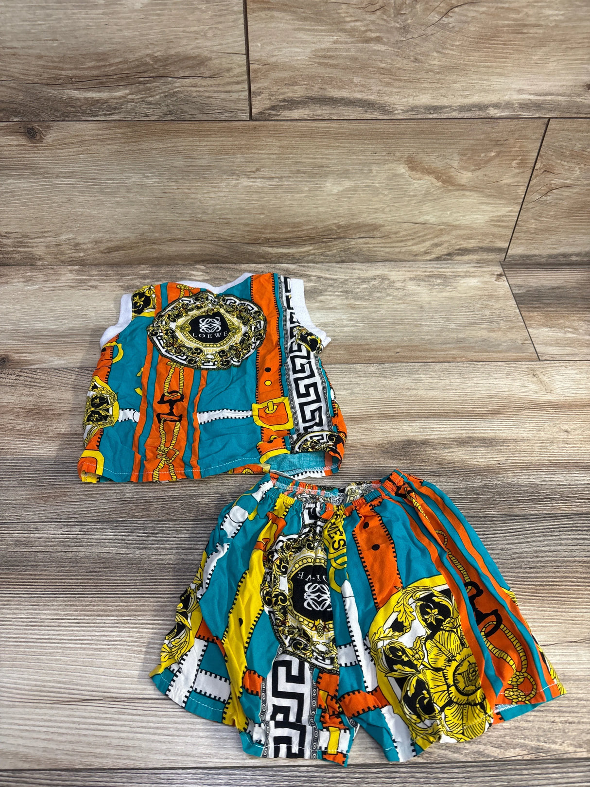 2pc Tank Top & Shorts Blue sz 3m - Me n Mommy To Be